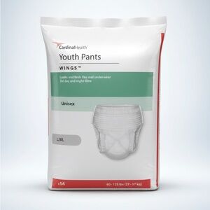 Unisex White Youth Pants